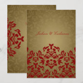 311-Golden Flame 5 x 7 Invite Kaart (Voorkant / Achterkant)