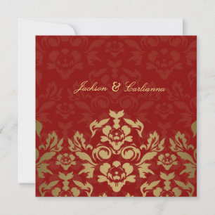 311-Golden Flame Square Invite versie 2 Kaart