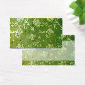 311-Gorgeous Groene Bloemen  Naam Kaart (Bureau)