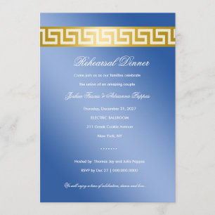 311 Gouden Blauwe Griekse Sleutel Kaart