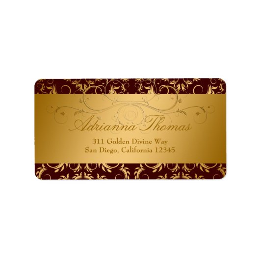 311-Gouden Goddelijke Chocolade Etiket (Voorkant)