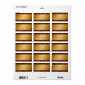 311-Gouden Goddelijke Chocolade Etiket (Full Sheet)