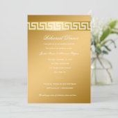 311-Gouden Griekse sleutel Kaart (Staand voorkant)