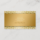 311-Gouden Griekse sleutel Visitekaartje (Achterkant)