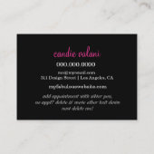 311 grafische roze stripes van 311 t visitekaartje (Achterkant)