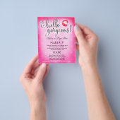 311 Hallo geweldige roze lichtroze brochure (Hand)