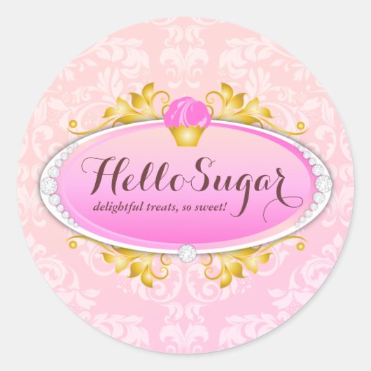 311 Hallo Ronde Sticker (Voorkant)