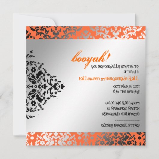 311-Halloween Masquerade Kaart (Achterkant)