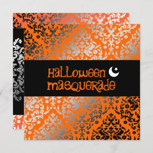 311-Halloween Masquerade Kaart (Voorkant / Achterkant)