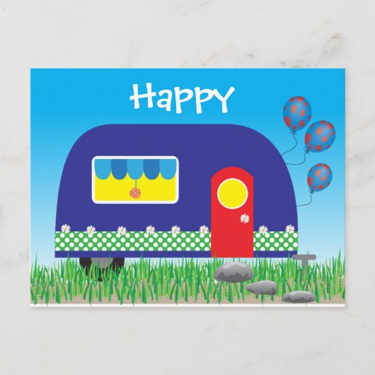 311 Happy Camper Cute Cool Gifts Briefkaart (Voorkant)