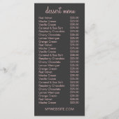 311 Haute Cupcakes Polka Dots Pink Menu (Achterkant)