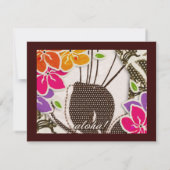 311 Hawaiian Hemel Uitnodiging | Bruin (Achterkant)