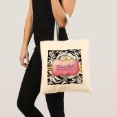 311-Het Lavish Pink Bord | Zilver Tote Bag (Voorkant (product))