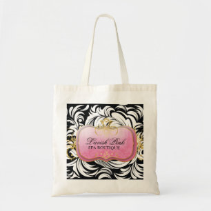 311-Het Lavish Pink Bord Zilver Tote Bag