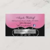 311-Het Lavish Pink Bord | Zilver Visitekaartje (Achterkant)