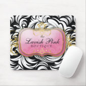 311 Het Lavish Pink Bord | Zwart Muismat (Met muis)
