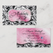 311-Het Lavish Pink Bord | Zwart Visitekaartje (Voorkant / Achterkant)