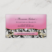 311 Het lavish roze Bord Diamond Visitekaartje (Achterkant)