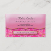 311-Het lichtroze Bord | Hott Pink Visitekaartje (Achterkant)