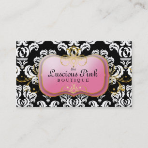 311-Het lichtroze Bord   Zwart Visitekaartje