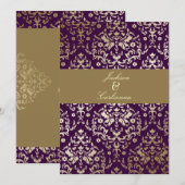 311 het verblindende Gouden Ivoor Deep Purple van Kaart (Voorkant / Achterkant)