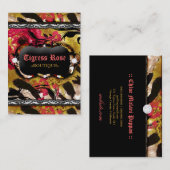 311 het Zebra van de tijgerin nam toe Visitekaartje (Voorkant / Achterkant)