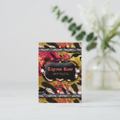 311 het Zebra van de tijgerin nam toe Visitekaartje (Staand voorkant)