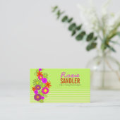 311 HIP N' FUNKY FLOWERS LIMOEN VISITEKAARTJE (Staand voorkant)