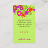 311 HIP N' FUNKY FLOWERS LIMOEN VISITEKAARTJE (Achterkant)