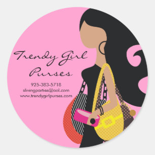 311-HOGE FASHIONISTA Portemonnees Ronde Sticker