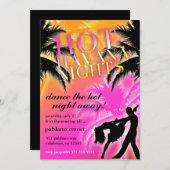 311 Hot Havana Nights Black Invite Kaart (Voorkant / Achterkant)