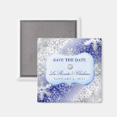 311 Ice Princess Winter Save the Date Magneet (Voorkant / Achterkant)