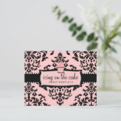 311 Icing op de taart Sweet Icing Pink Briefkaart (Staand voorkant)