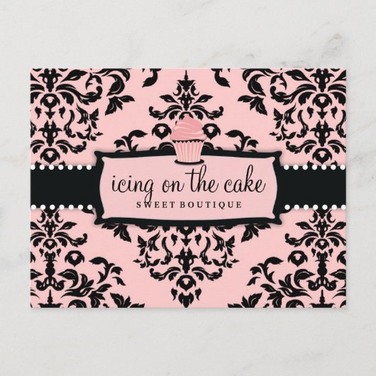 311 Icing op de taart Sweet Icing Pink Briefkaart (Voorkant)