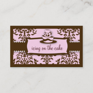 311 Icking op de Cake 3 Tier Chocolate Baby Roze Visitekaartje