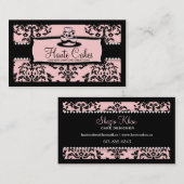 311 IJking op de Cake 3 Tier Roze Visitekaartje (Voorkant / Achterkant)