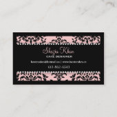 311 IJking op de Cake 3 Tier Roze Visitekaartje (Achterkant)