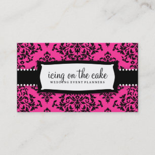 311-IJking op de hete roze Cake Visitekaartje