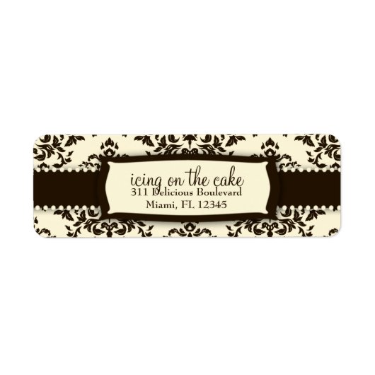 311 IJs op de Cake Chocolate Cream Etiket (Voorkant)