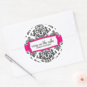 311 IJs op de taart Aardbei Ronde Sticker (Envelop)