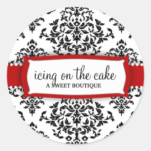 311 IJs op de taart Cherry Ronde Sticker (Voorkant)