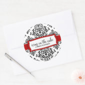 311 IJs op de taart Cherry Ronde Sticker (Envelop)