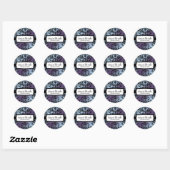 311 IJs op de taart Hydrangea Ronde Sticker (Vel)