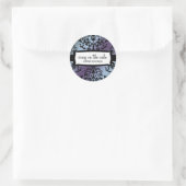 311 IJs op de taart Hydrangea Ronde Sticker (Tas)