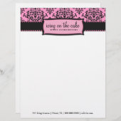 311-IJsmaken op de Roze Licorice Letterhead Custom Briefhoofd (Voorkant / Achterkant)