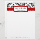 311 IJsvorming op de Cake Cherry Letterhead Briefhoofd (Voorkant / Achterkant)