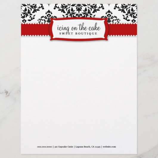 311 IJsvorming op de Cake Cherry Letterhead Persoonlijk Briefhoofd (Voorkant)