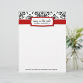 311 IJsvorming op de Cake Cherry Letterhead Persoonlijk Briefhoofd (Staand voorkant)