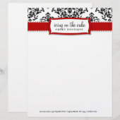 311 IJsvorming op de Cake Cherry Letterhead Persoonlijk Briefhoofd (Voorkant / Achterkant)