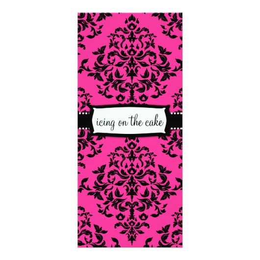 311 IJsvorming op de hete roze Cake Reclamekaart (Voorkant)